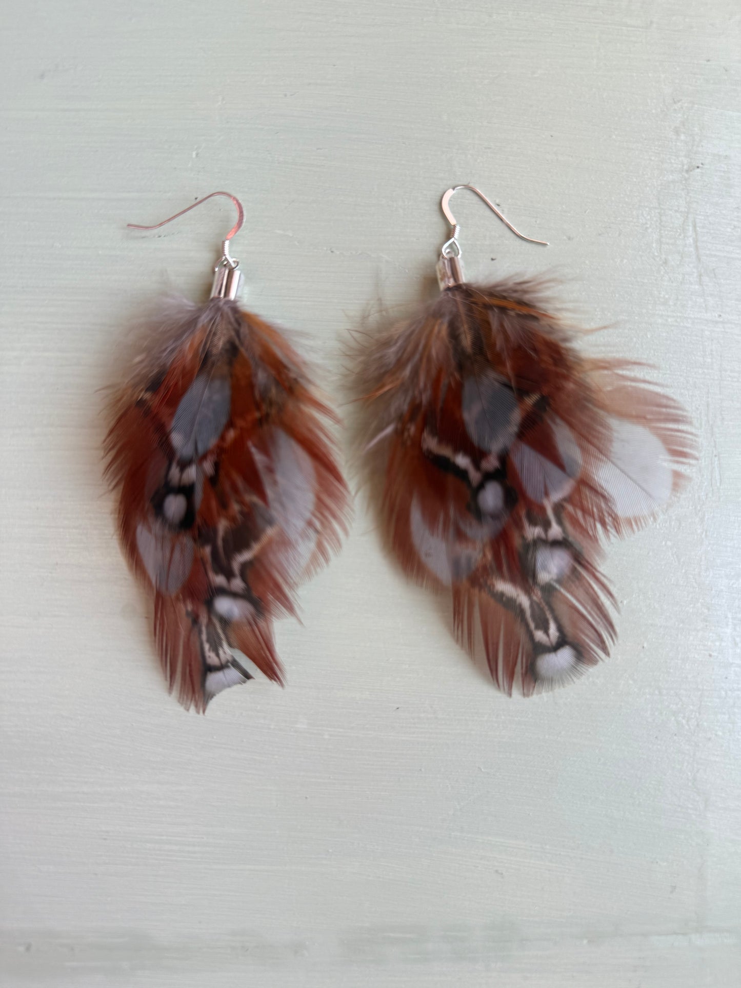 Fjäderörhängen korta