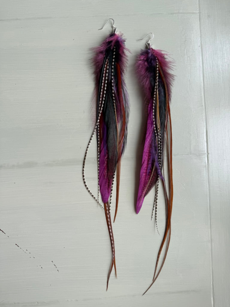 Fjäderörhängen långa